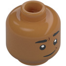 LEGO Carne medio scuro Dean Thomas Minifigure Testa (Perno solido incassato) (3626 / 79150)