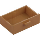 LEGO Beige Moyennement Foncé Drawer avec renforts (78124)