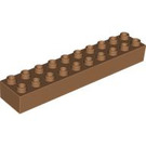 LEGO Duplo Medium Dark Flesh Duplo Brick 2 x 10 (2291)