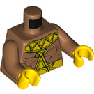 LEGO Mittleres dunkles Fleisch El Dorado Minifig Torso (973 / 76382)