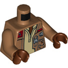 LEGO Medium Dark Flesh Finn Minifig Torso (973 / 76382)