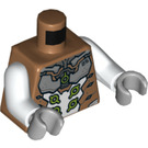 LEGO Medium Donker Vleeskleurig Genji Minifig Torso (973 / 76382)