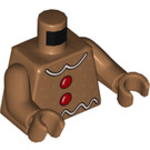 LEGO Medium Dark Flesh Gingerbread Minifig Torso (973 / 76382)