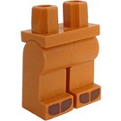 LEGO Beige Moyennement Foncé Hanches et jambes avec Dark Marron Split Hooves (73200)