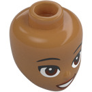 LEGO Medium Dark Flesh Imani Minidoll Head (92198 / 106079)