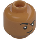 LEGO Středně tmavá tělová Kingo Minifigurka Hlava (Zapuštěný pevný cvoček) (3626 / 74992)