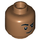 LEGO Mittleres dunkles Fleisch Kingo Minifigure Kopf (Einbau-Vollbolzen) (3626 / 74992)