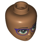 LEGO Medium Dark Flesh Layla Female Minidoll Head (80073 / 92198)