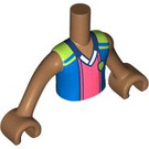 LEGO Mittleres dunkles Fleisch Leo - Sport Outfit Friends Torso (Boy) (73161)