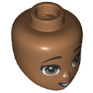 LEGO Medium Dark Flesh Liz Female Minidoll Head (72419 / 92198)