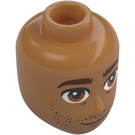 LEGO Medium Dark Flesh Luiz Male Minidoll Head (28649 / 105950)