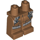LEGO Medium Donker Vleeskleurig Minifigure Heupen en benen met Decoratie (3815 / 35063)