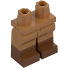 LEGO Medium Dark Flesh Minifigure Hips and Legs with Reddish Brown Boots (21019 / 77601)