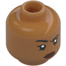 LEGO Medium Dark Flesh MJ Minifigure Head (Recessed Solid Stud) (3626 / 55058)