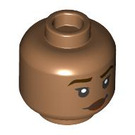 LEGO Medium Dark Flesh Moana Minifigure Head (Recessed Solid Stud) (3626 / 102142)