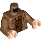 LEGO Medium donker vleeskleurig Mr Flume Minifiguur Torso (973 / 76382)