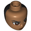 LEGO Medium Dark Flesh Namaari Female Minidoll Head (72401 / 92198)