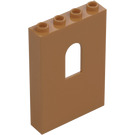 LEGO Medium Dark Flesh Panel 1 x 4 x 5 with Window (60808)