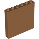 LEGO Mittleres dunkles Fleisch Panel 1 x 6 x 5 (35286 / 59349)
