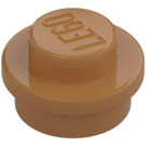 LEGO Beige Moyennement Foncé assiette 1 x 1 Rond (6141 / 30057)