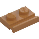 LEGO Medium Dark Flesh Plate 1 x 2 with Door Rail (32028)