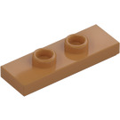 LEGO Medium donker vleeskleurig Plaat 1 x 3 met 2 Noppen (34103)