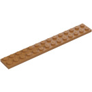 LEGO Medium donker vleeskleurig Plaat 2 x 14 (91988)