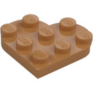 LEGO Medium Dark Flesh Plate 3 x 3 Round Heart (39613)