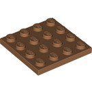 LEGO Medium Dark Flesh Plate 4 x 4 (3031)