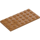 LEGO Medium mørk hud Plate 4 x 8 (3035)