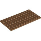 LEGO Medium Dark Flesh Plate 6 x 12 (3028)