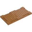 LEGO Medium Dark Flesh Plate 8 x 16 x 0.7 (2629)