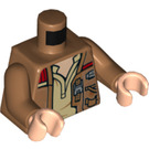 LEGO Medium mørkt kød Poe Dameron med Medium Dark Kød Jakke og Minifig Torso (973 / 76382)