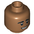 LEGO Medium Dark Flesh Raj Koothrappali Minifigure Head (Recessed Solid Stud) (3626 / 23987)