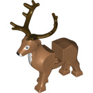 LEGO Mittleres dunkles Fleisch Deer mit Reindeer Weiß Patch (69060)