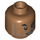 LEGO Medium Dark Flesh Simon Masrani Minifigure Head (Recessed Solid Stud) (3626 / 65231)