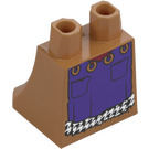 LEGO Medium Dark Flesh Skirt with Purple (36036 / 103944)