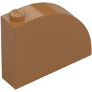 LEGO Medium Dark Flesh Slope 1 x 4 x 3 Curved (65734)