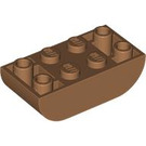 LEGO Chair moyenne foncée Pente Brique 2 x 4 Incurvé Inversé (5174)