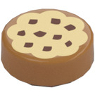 LEGO Beige Moyennement Foncé Tuile 1 x 1 Rond avec Cookie (15828 / 98138)