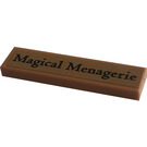 LEGO Medium Dark Flesh Tile 1 x 4 with 'Magical Menagerie' Sticker (2431)