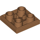 LEGO Mittleres dunkles Fleisch Fliese 2 x 2 Invertiert (11203)