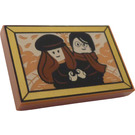 LEGO Tile 2 x 3 with Portrait Lily and James Potter (26603)