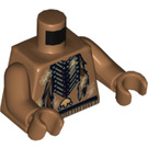 LEGO Medium donker vleeskleurig Tonto met Zilver Mine Kleding Torso (76382)