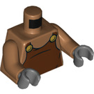 LEGO Medium mørkt kød Underminer Minifig Torso (973 / 76382)