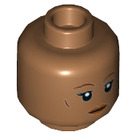 LEGO Medium Dark Flesh Val Minifigure Head (Recessed Solid Stud) (3626 / 39181)