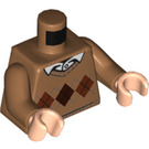 LEGO Carne oscura medio Vernon Dursley Minifigura Torso (973 / 76382)