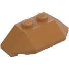 LEGO Mittleres dunkles Fleisch Keil 2 x 4 Dreifach (47759)