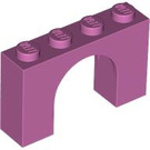 LEGO Medium Dark Pink Arch 1 x 4 x 2 (6182)
