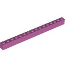 LEGO Medium Dark Pink Brick 1 x 16 (2465)